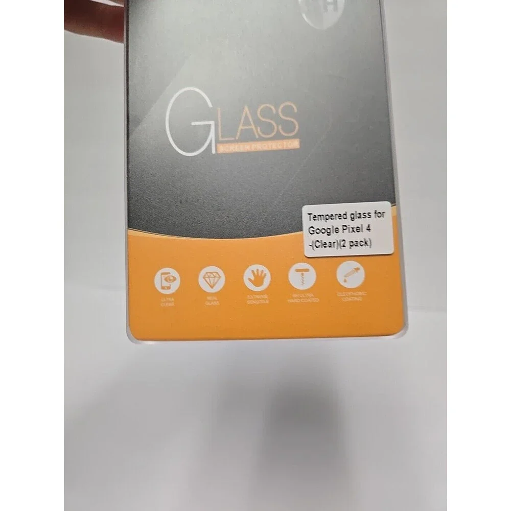 2-Pack Tempered Glass Screen Protector For Google Pixel 4 With Otterbox Case